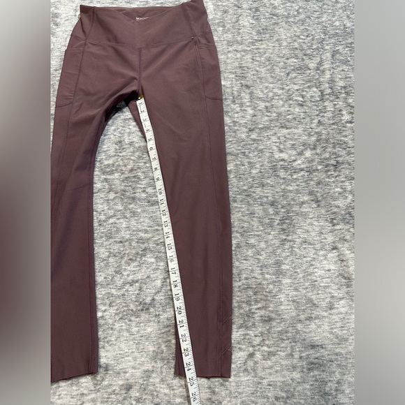 Mondetta Active Leggings Stretch Performance Pockets Crop Lavender Mauve Sz M - Picture 3 of 9